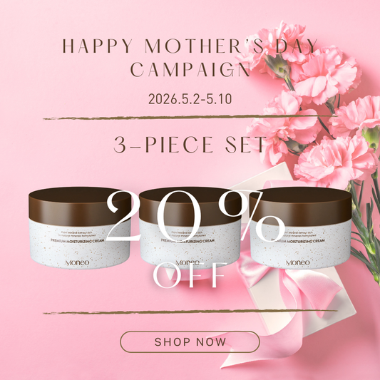 【母の日SALE 20%OFF】Moneo Premium Moisturizing Cream3個セット